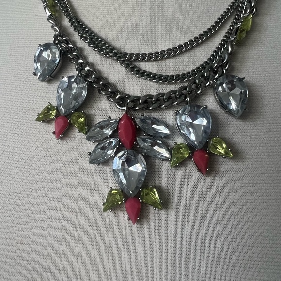 Jessica Simpson Silver Statement Chain Necklace - Picture 2 of 7